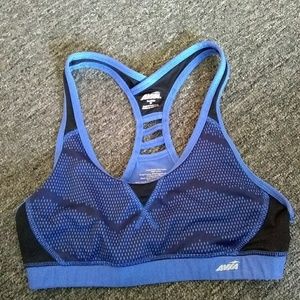 Blue Breathable Sports Bra